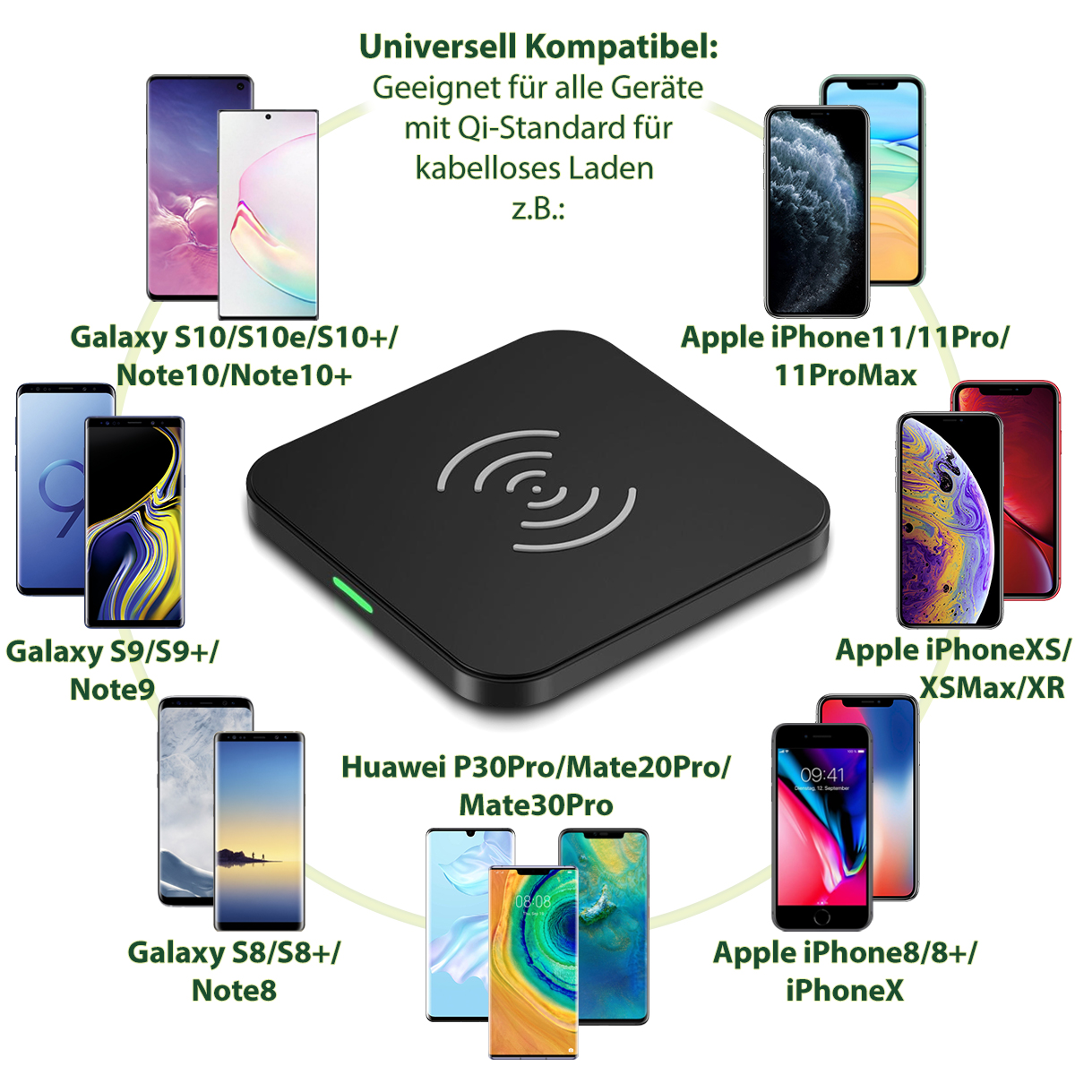 ladegerät iphone xr kabellos